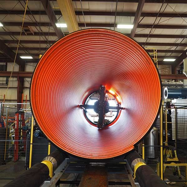 SRPCP Corrugated Pipe Production Line ID3000mm SN8 High Stiffness Steel Reinforced